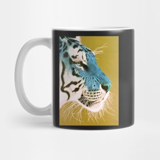 Cerulean blue and white siberian tiger Mug